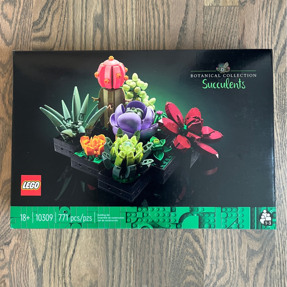 New in box Lego Succulents